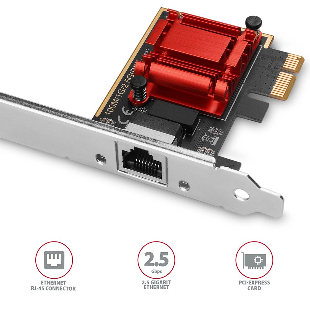 PCEE-G25 PCIe 2.5 gigabit ethernet