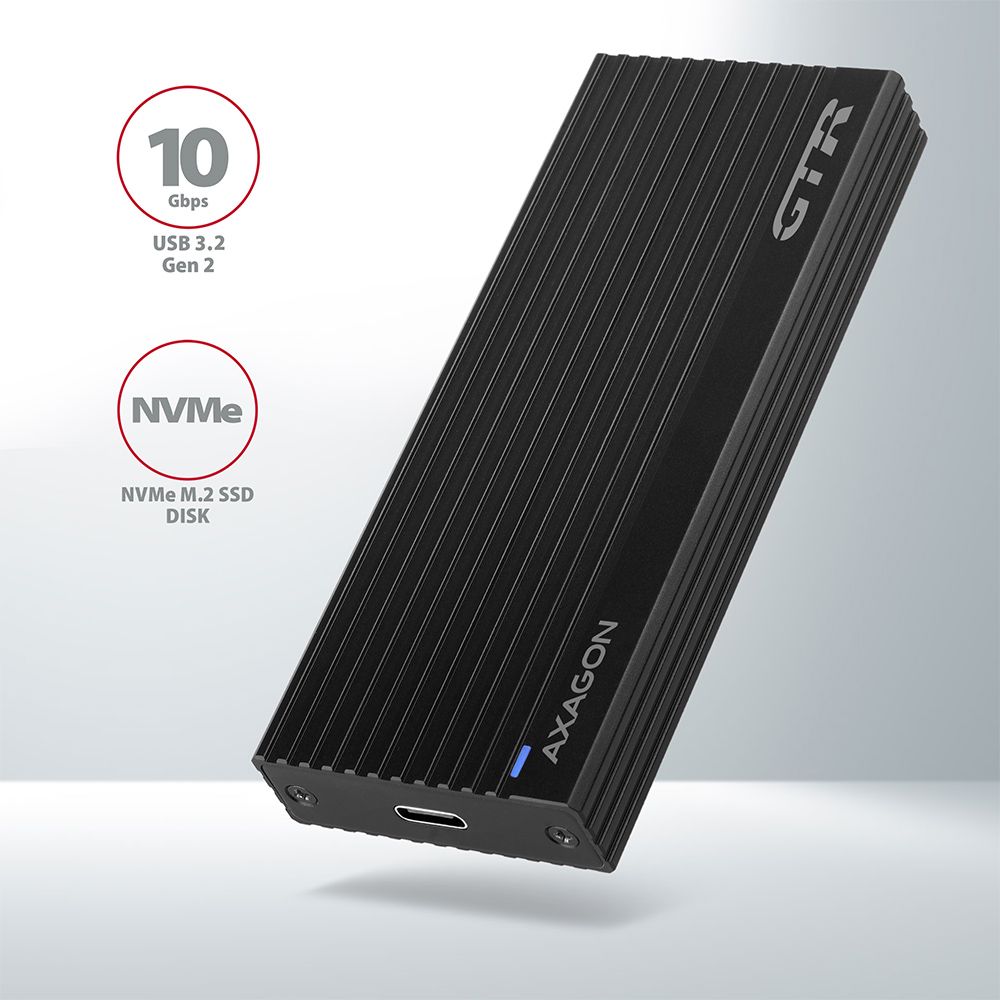 EEM2-GTR SuperSpeed+ USB-C – NVMe M.2 THIN RIB box