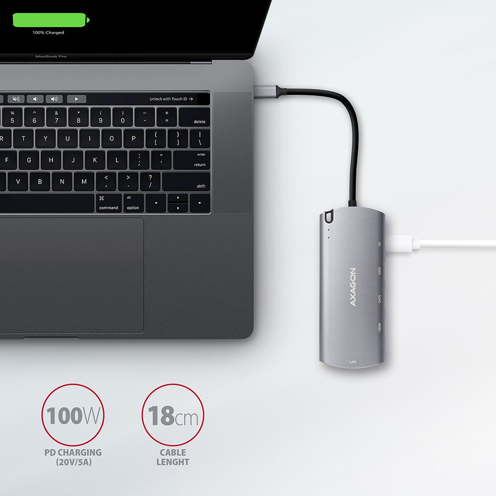 HMC-6M2 SuperSpeed USB-C COMBO 6in1 hub