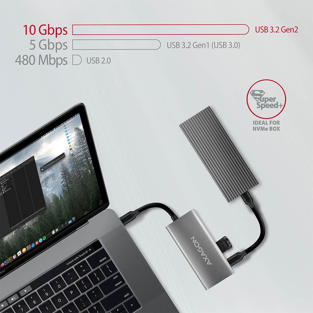 HMC-4G2 SuperSpeed USB-C 10 Gbps SPEEDSTER 4 hub