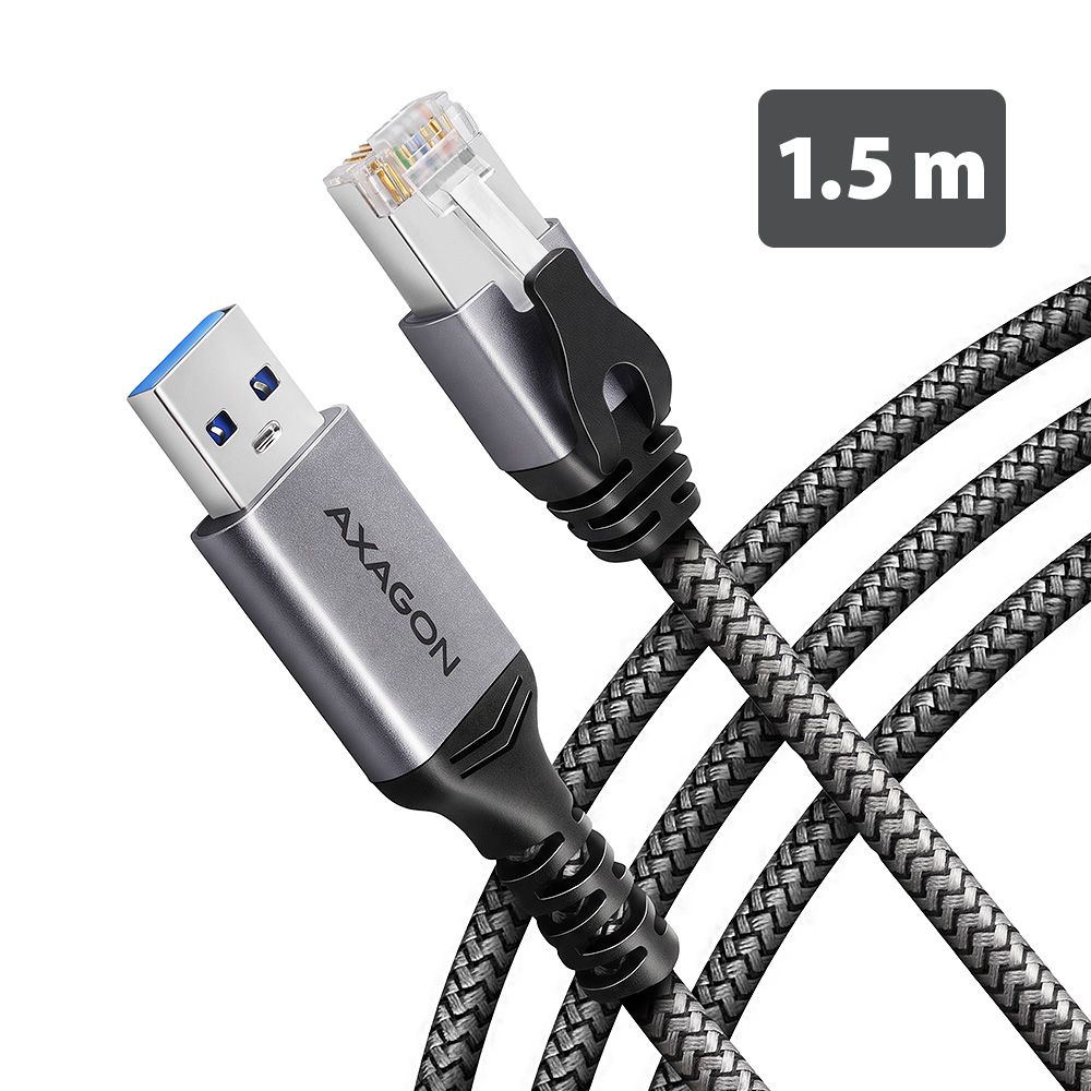 ADE-AM15 USB-A Gigabit Ethernet adaptér s integrovaným síťovým CAT6 kabelem RJ-45 (1,5 m)