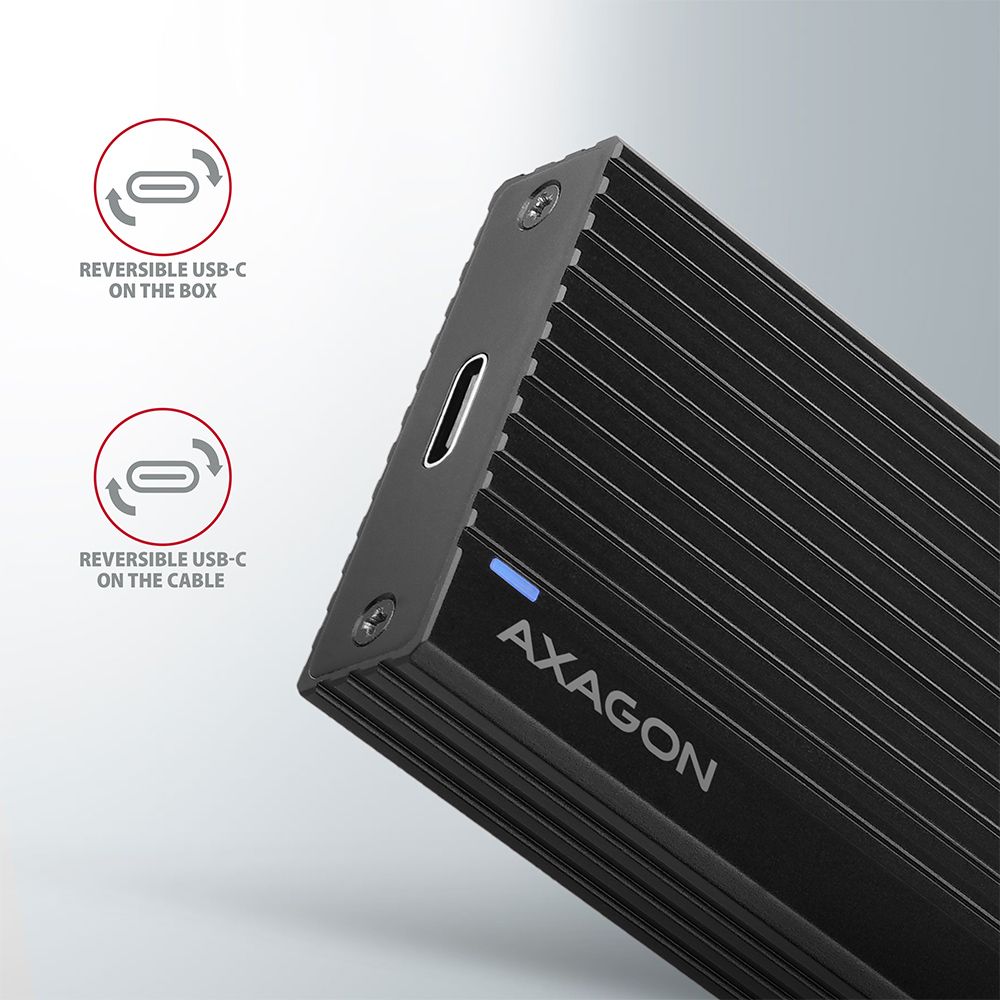 EEM2-GTR SuperSpeed+ USB-C – NVMe M.2 THIN RIB box