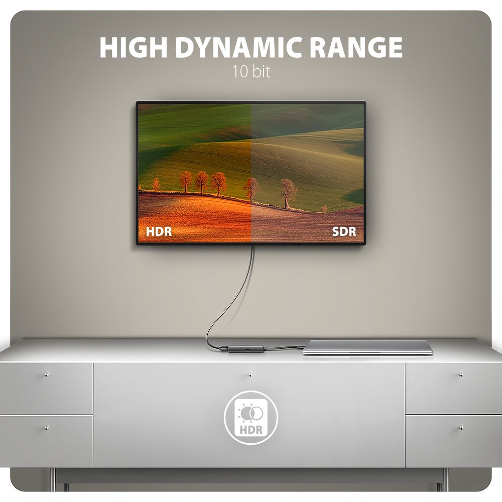 RVC-HI8KPD USB-C > HDMI 2.1 adapter, 8K/60Hz, PD 100W