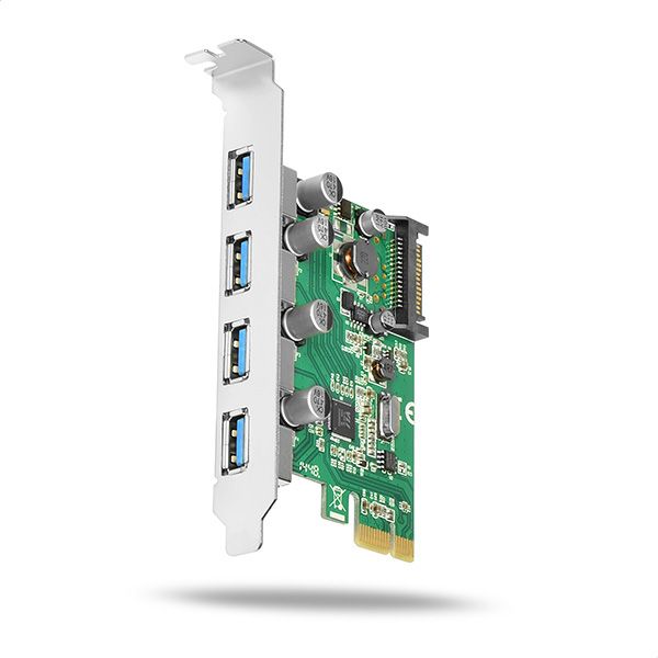 PCEU-430V PCIe řadič 4x externí SuperSpeed USB