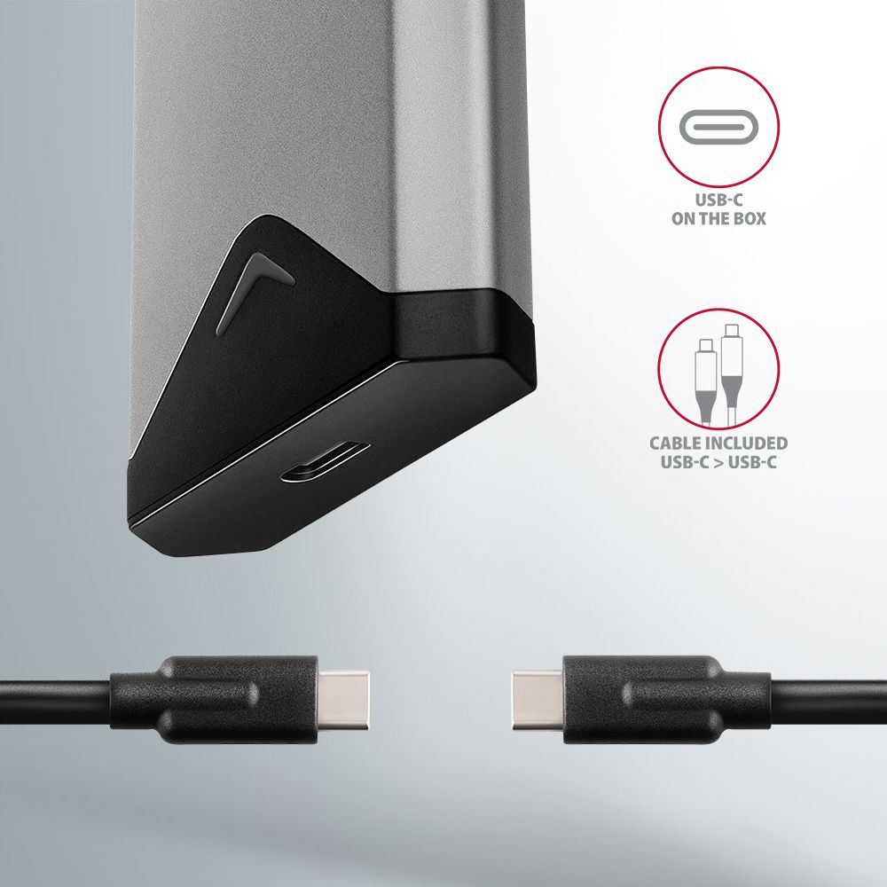 EEM2-UG2 USB-C 10Gbps - M.2 NVMe SSD SILVER ARROW box