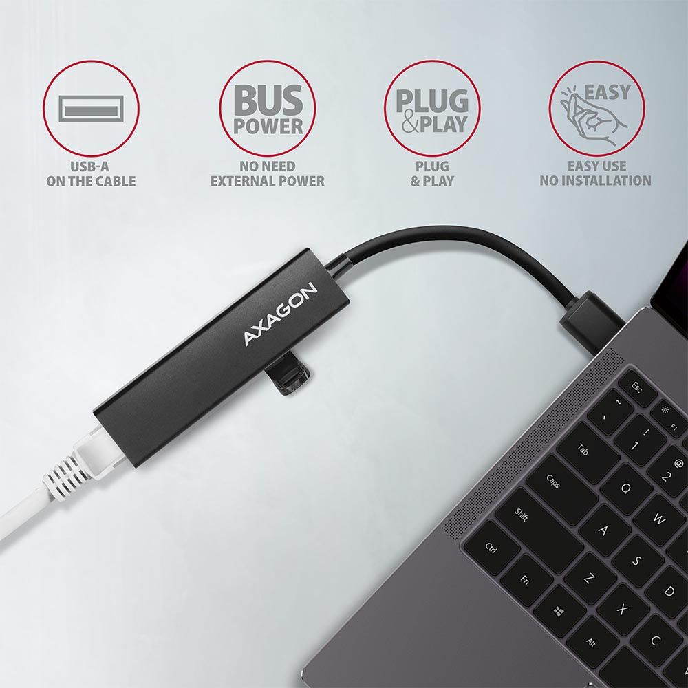 HMA-GL3A SuperSpeed USB-A hub + gigabit LAN