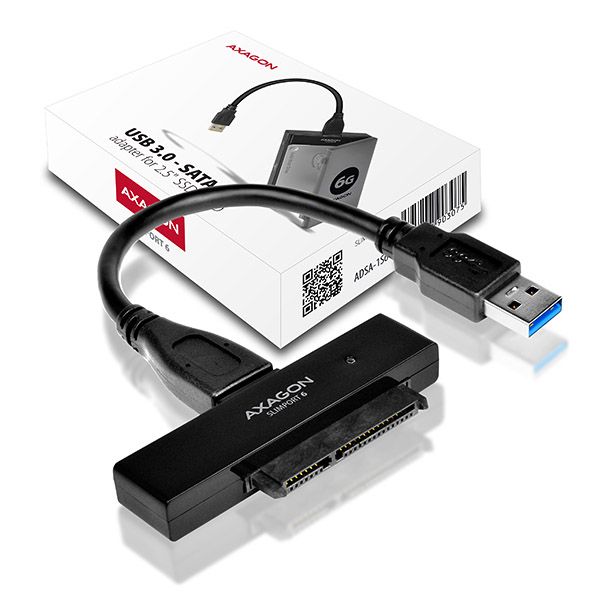 ADSA-1S6 USB-A 5Gbps SLIMport 6 adaptér pro 2.5" SSD/HDD