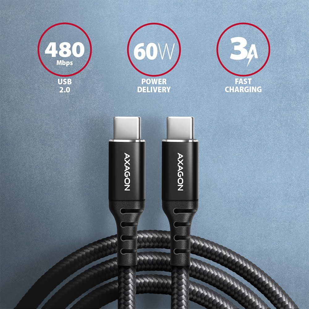BUCM-CM10AB HQ USB-C <> USB-C kábel 1 m