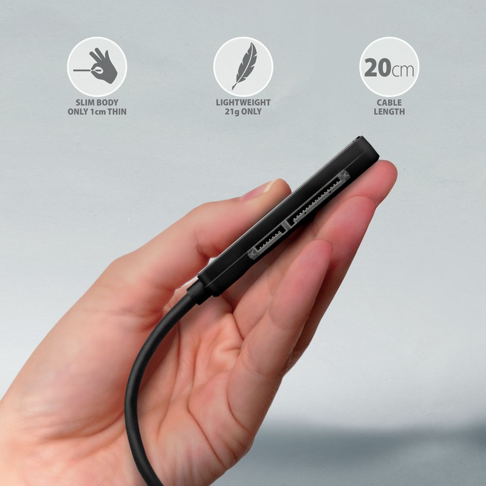 ADSA-FP2A USB-A 5Gbps SLIM adaptér pro 2.5" SSD/HDD