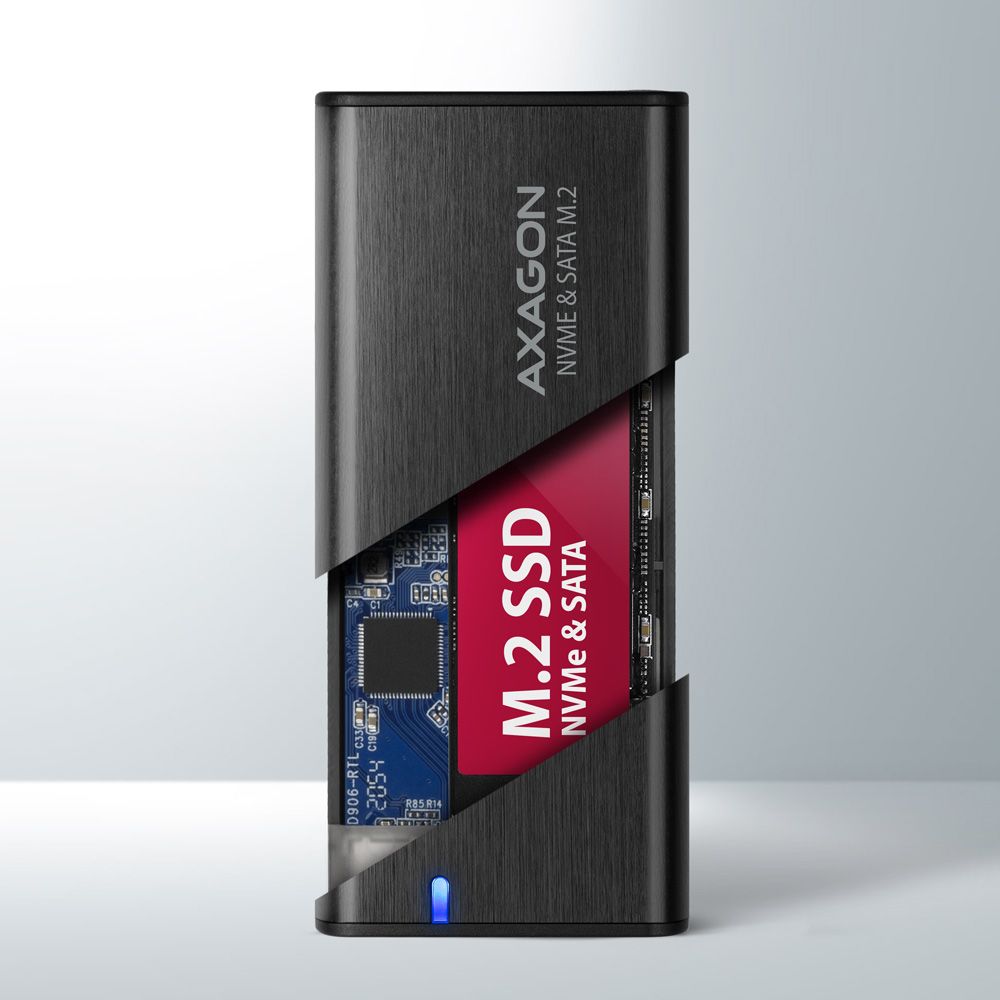 EEM2-SB2 SuperSpeed+ USB-C - M.2 NVMe & SATA SSD RAW box