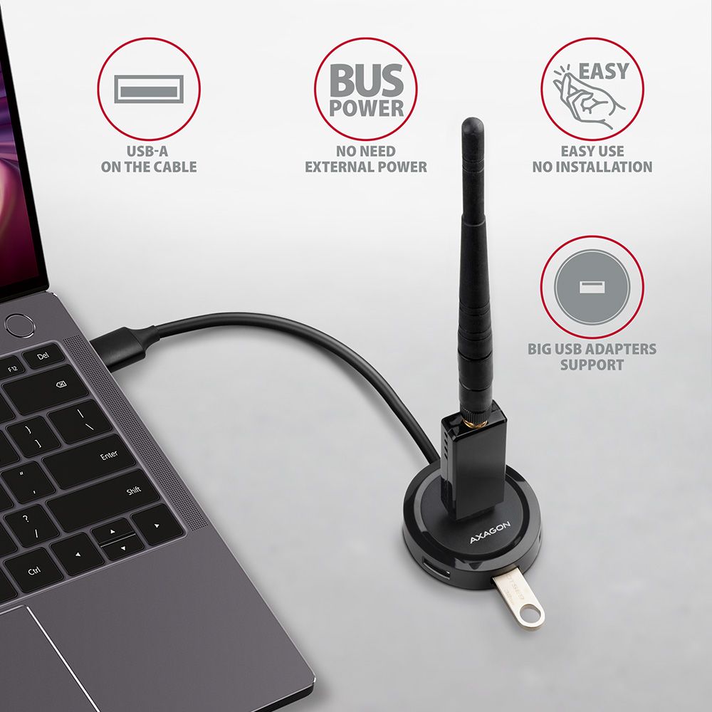HUE-P1A SuperSpeed USB-A ROUND hub