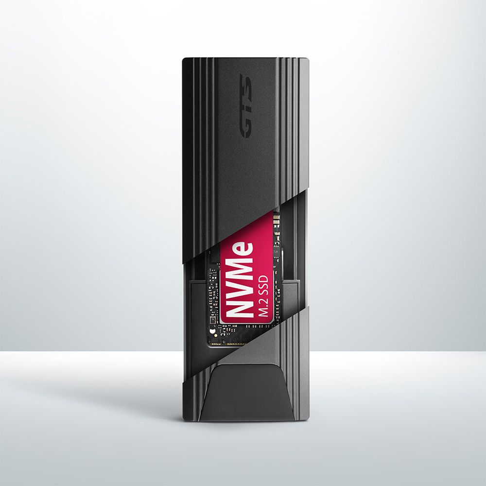 EEM2-GTS SuperSpeed+ USB-C - NVMe M.2 THIN SCREWLESS box