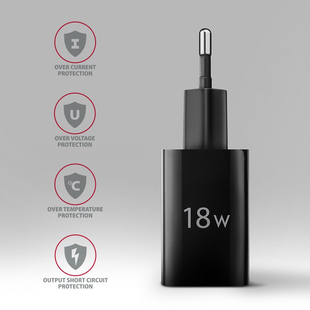 ACU-QC18 QC3.0 1xOUTPUT wall charger 18W
