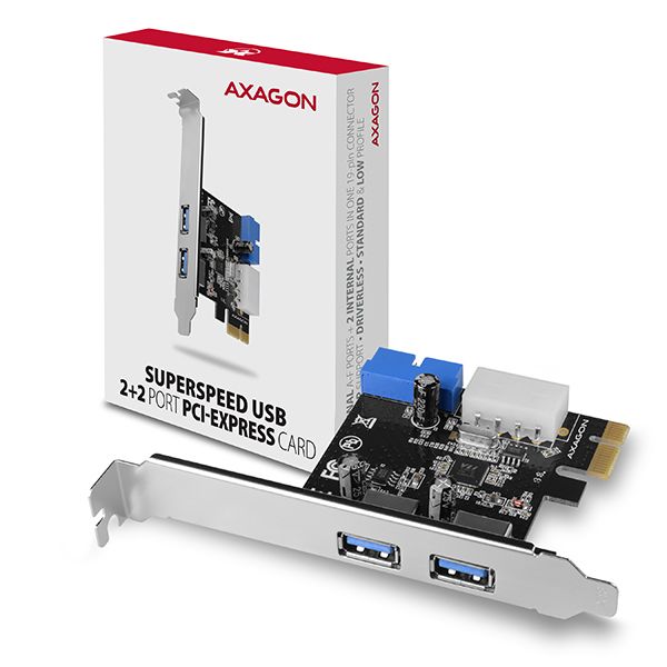 PCEU-232VL PCIe řadič 2+2x SuperSpeed USB