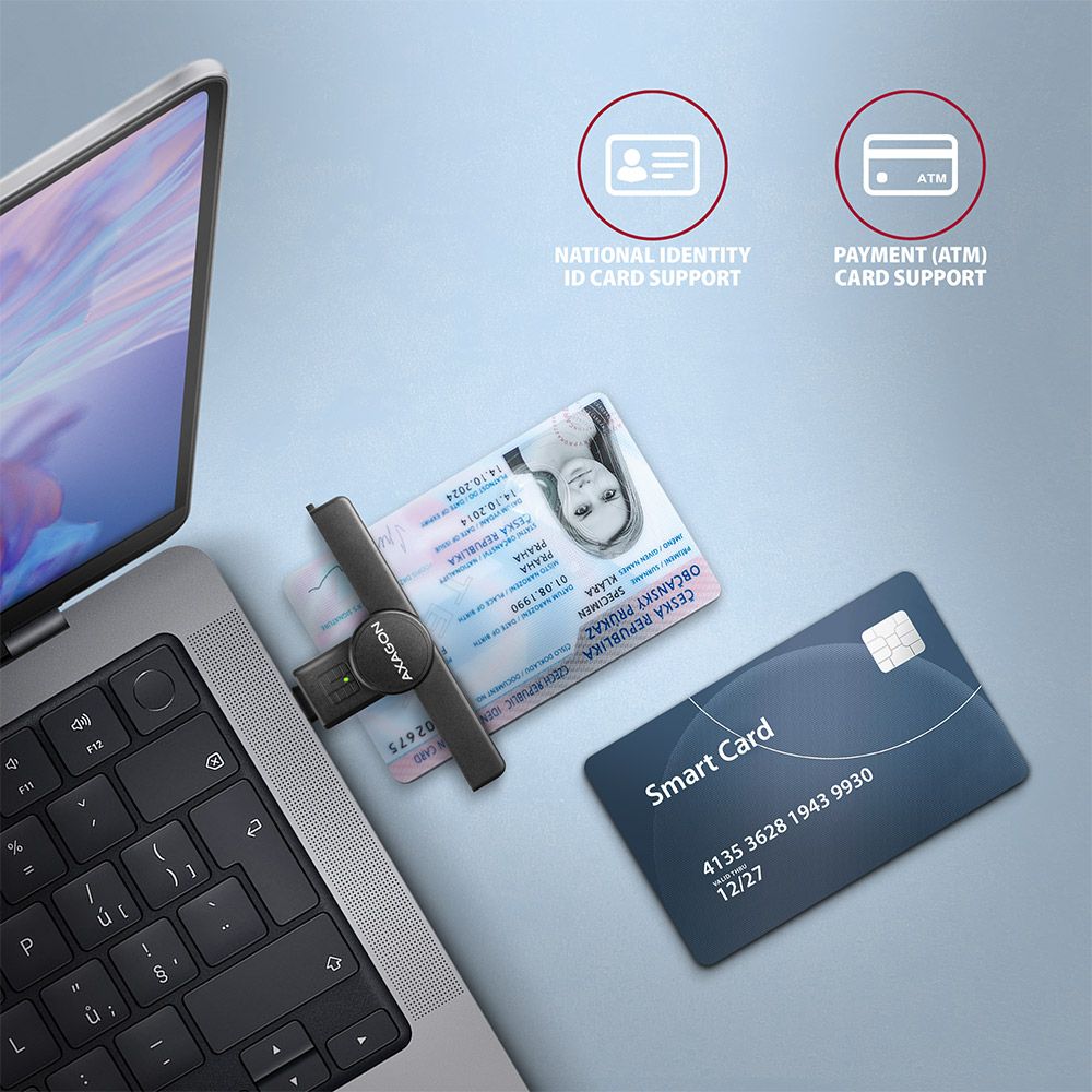 CRE-SMPC USB-C Smart card PocketReader čtečka