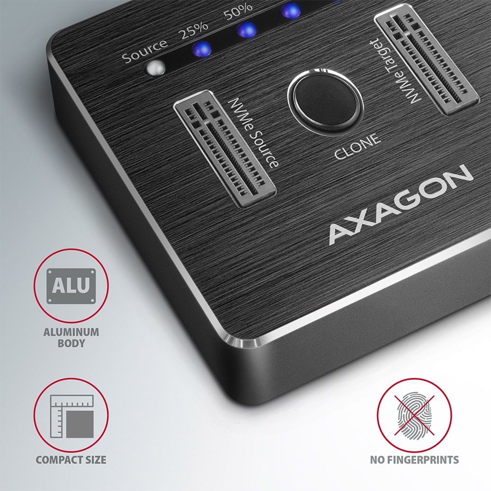 ADSA-M2C SuperSpeed USB-C 10Gbps dual M.2 NVMe dock