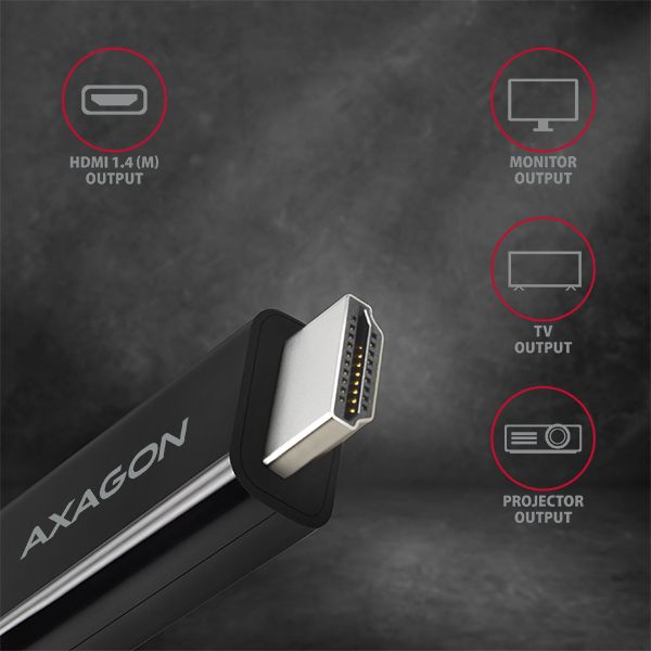 RVC-HI14C USB-C > HDMI kabel 1.8m, 4K/30Hz