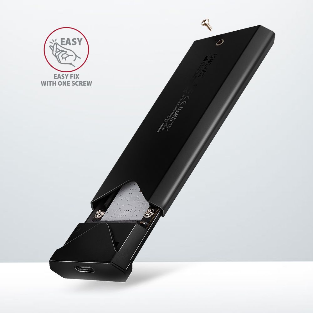 EEM2-UB2 USB-C 10Gbps – M.2 NVMe SSD BLACK ARROW box