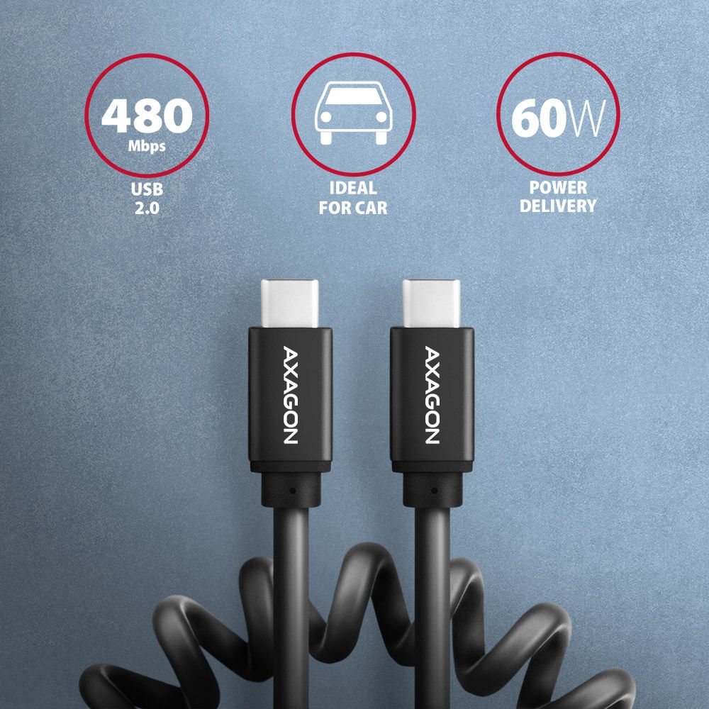 BUCM-CM20TB TWISTER USB-C <> USB-C cable 1.1 m