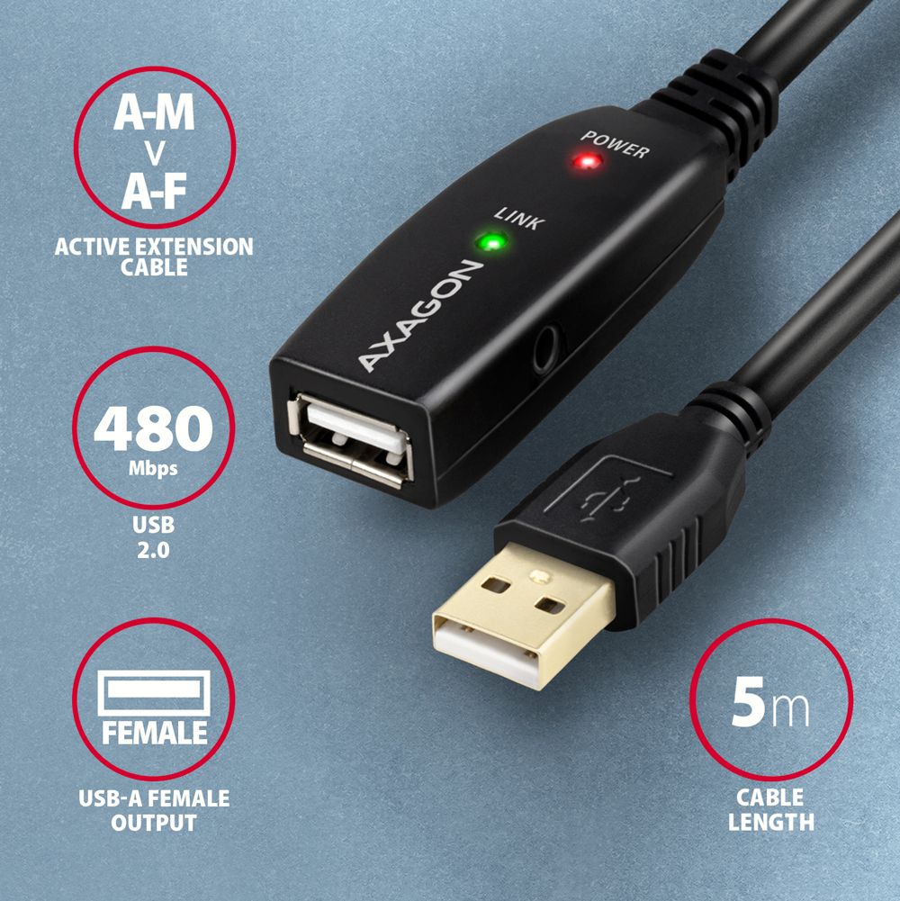 Kabel ADR-205 USB repeater 5 m