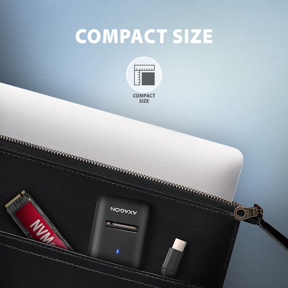 ADM2-CM USB-C 10Gbps - M.2 NVMe & SATA SSD adaptér