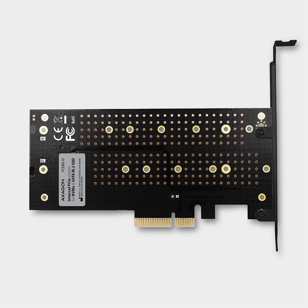 PCEM2-D PCIe NVMe + SATA M.2 adaptér