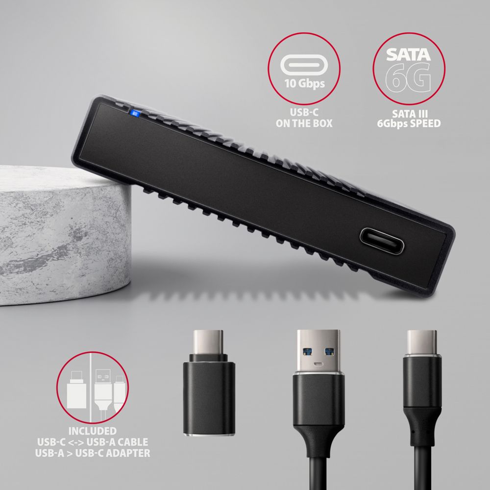 EE25-GTR USB-C 10Gbps RIBBED box