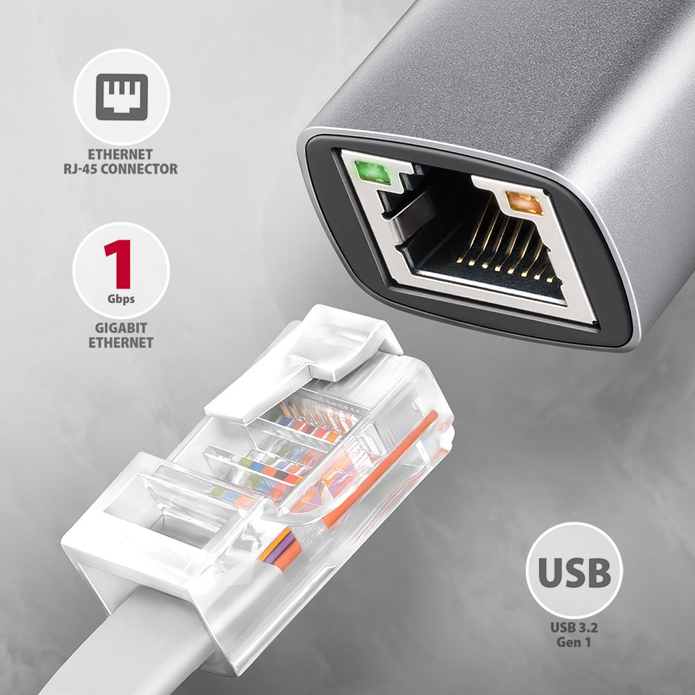 ADE-TXPD USB-C gigabit ethernet adaptér s PD 100W