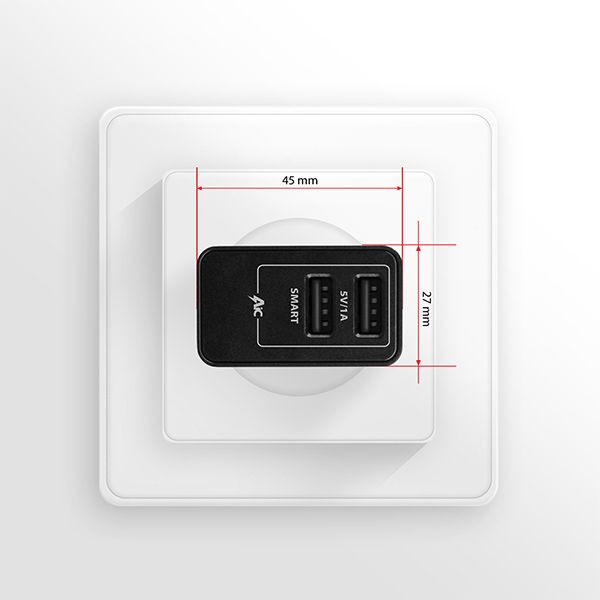 ACU-DS16 5V/2.2A + 5V/1A SMART wall charger