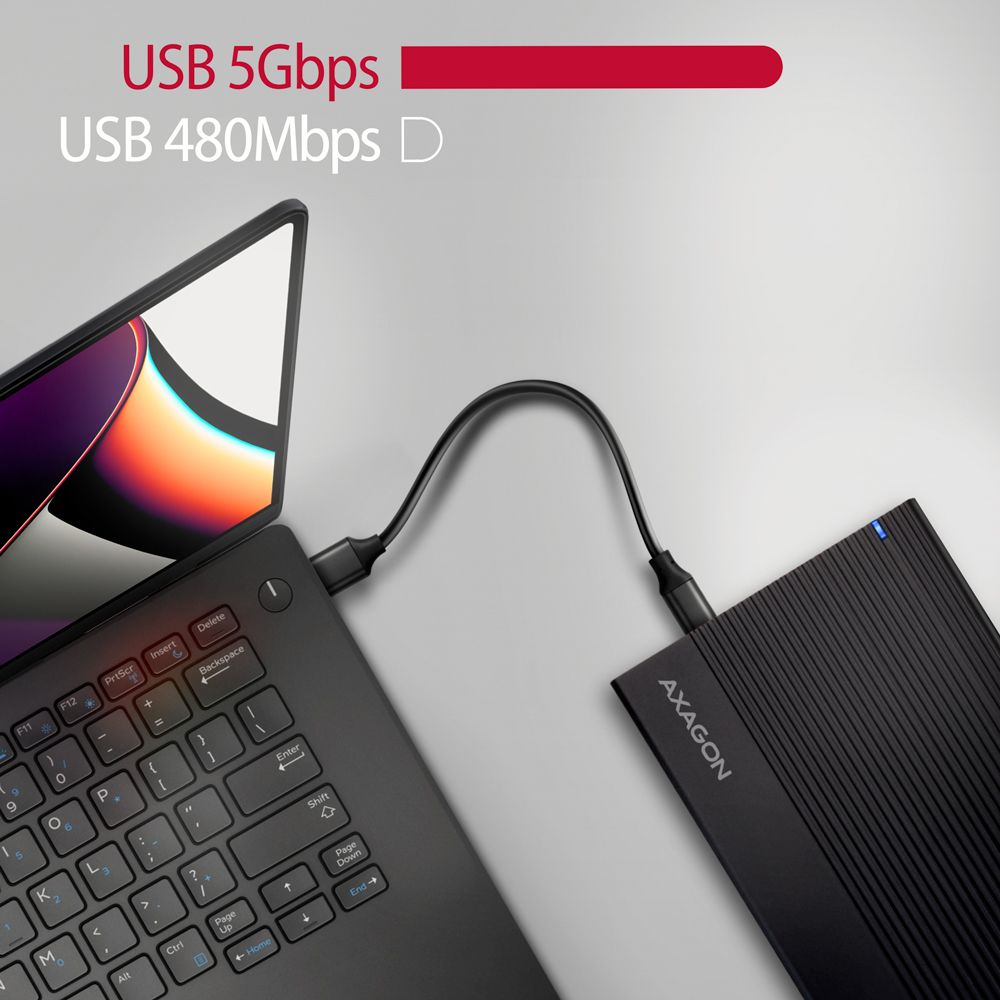 EE35-GTR USB-C 5Gbps RIBBED box