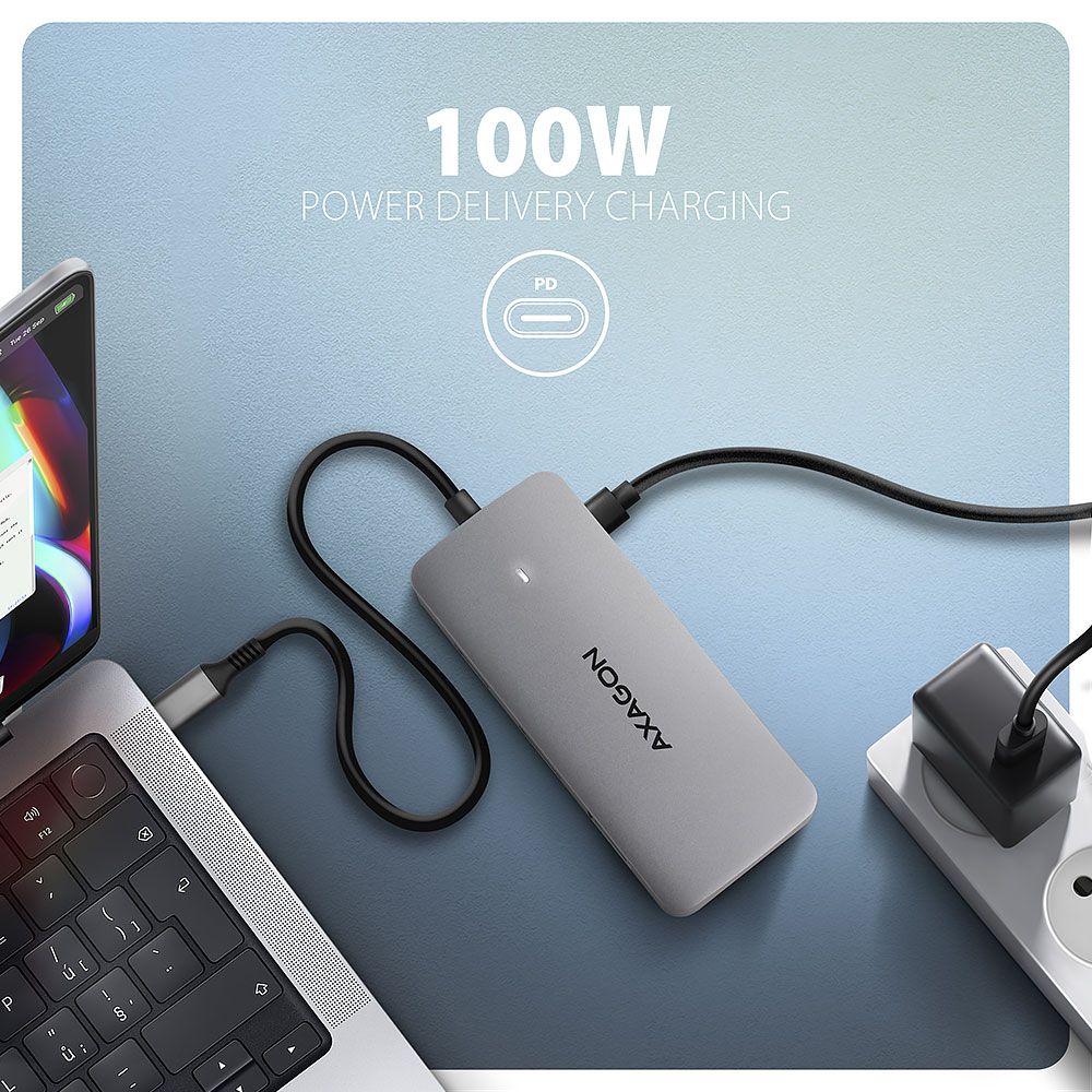 HMC-CUB83X2 USB-C 10Gbps DUAL 4K DISPLAY 7in1 hub