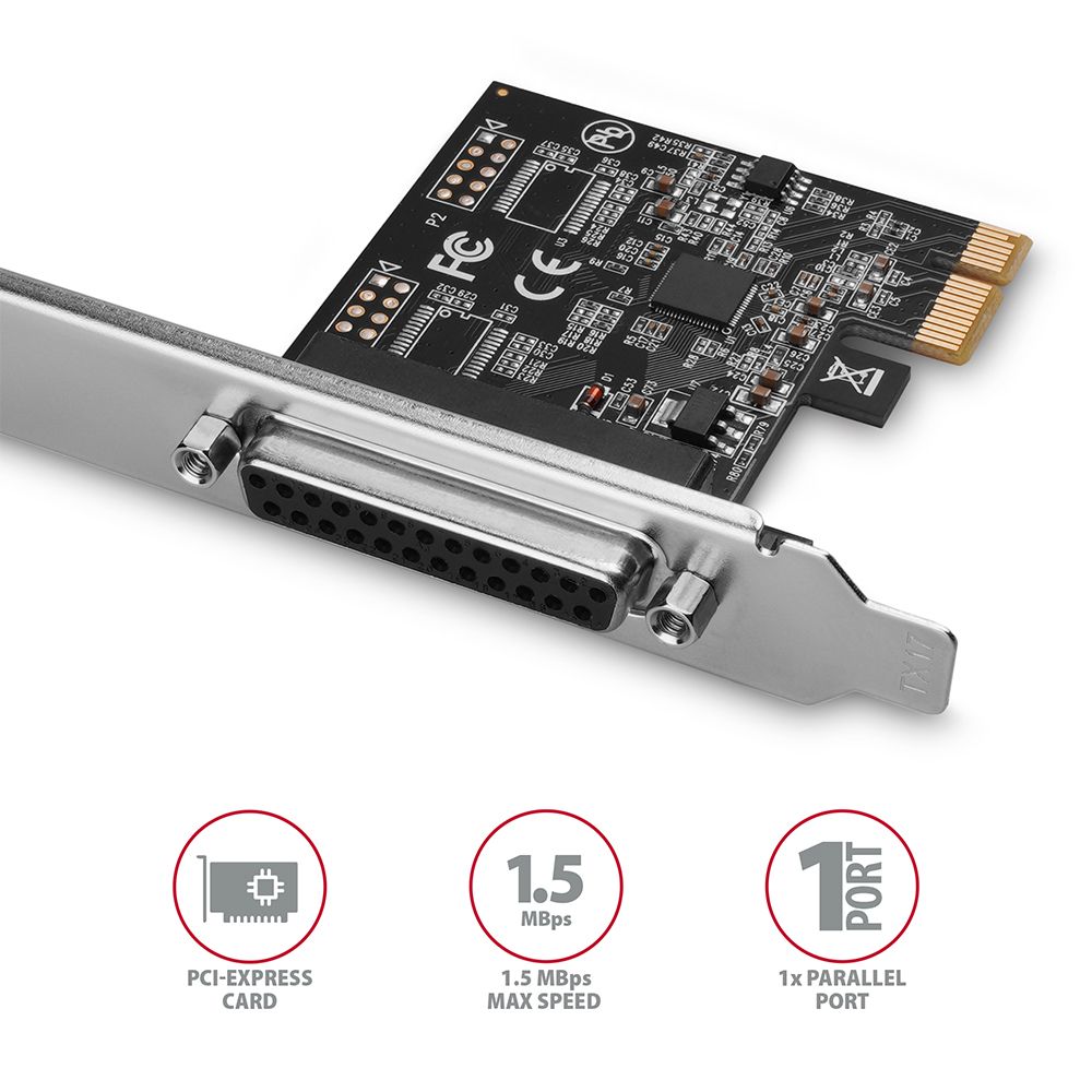 PCEA-P1N PCIe controller 1× parallel | AXAGON