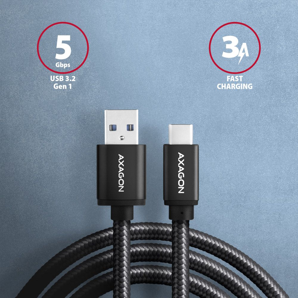 BUCM3-AM20AB SPEED USB-C <> USB-A 3.2 Gen 1 kabel 2 m