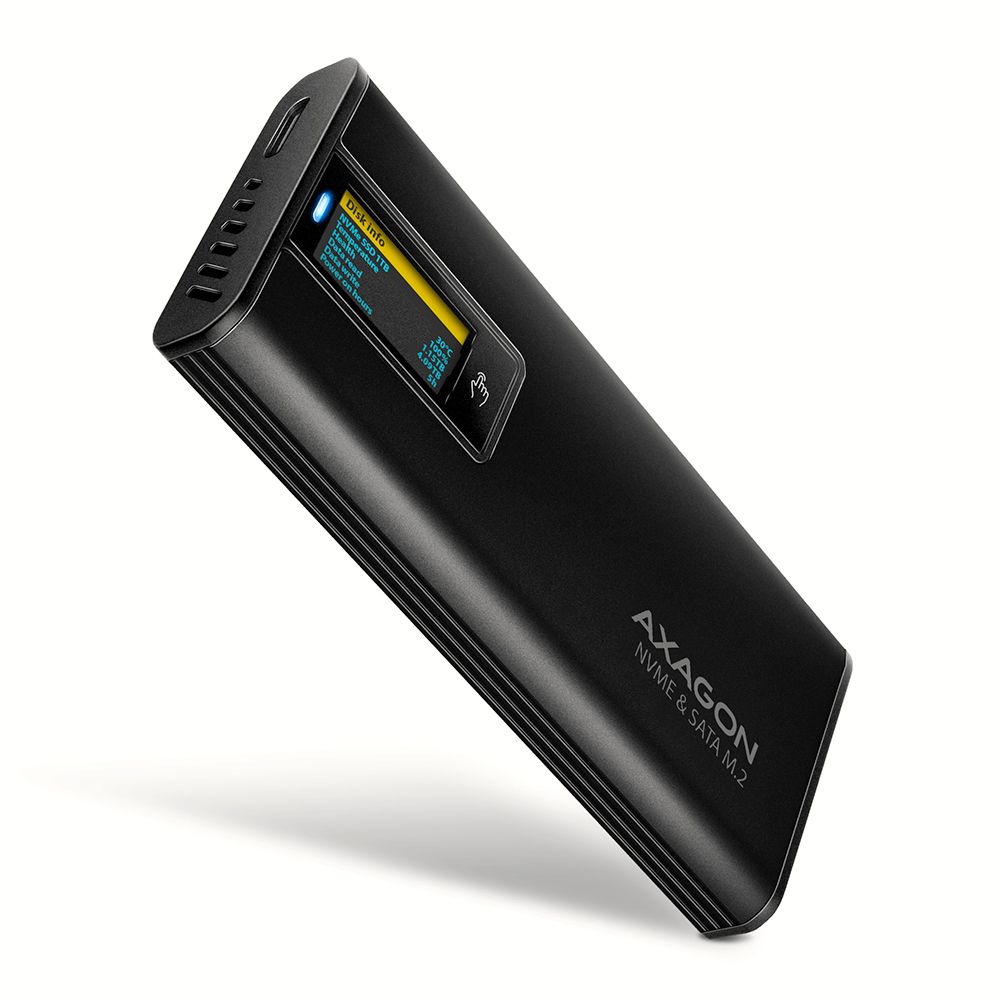 EEM2-SD2B USB-C 10Gbps - M.2 NVMe & SATA SSD DISPLAY box