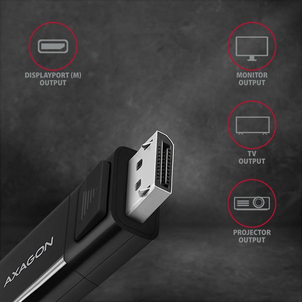 RVC-DPC USB-C > DP kábel 1.8m