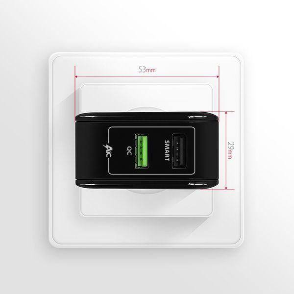 ACU-QC5 QC3.0 + 2.6A wall charger