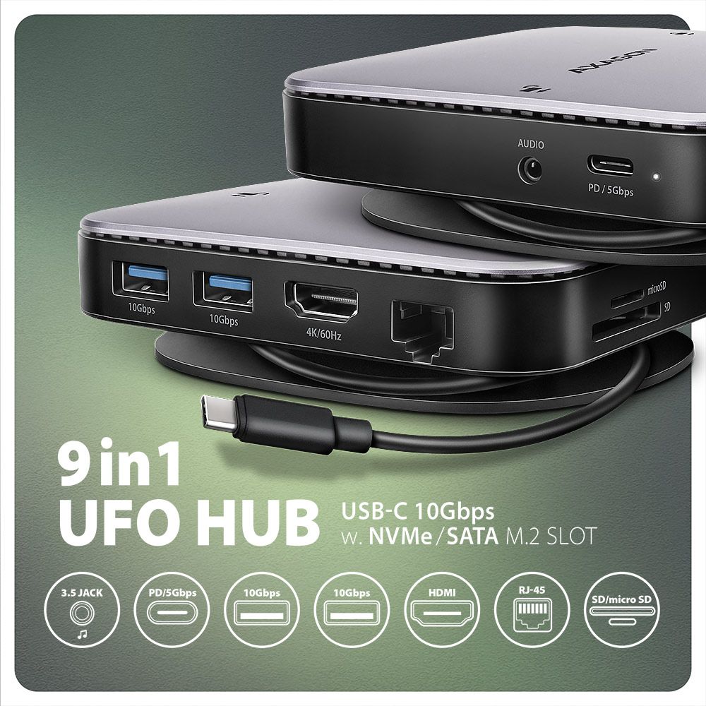 HMC-UFO USB-C 10Gbps UFO 9in1 hub