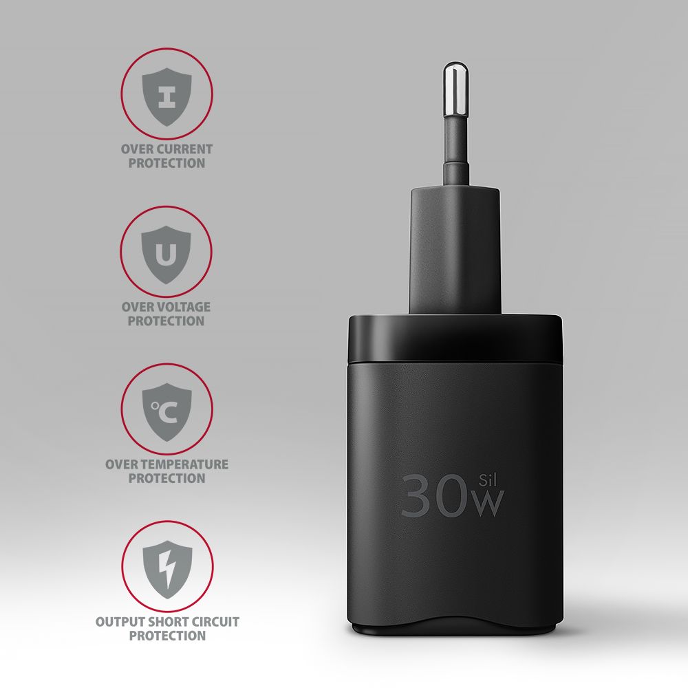 ACU-PD30 PD3.0 & QC4+ 1xOUTPUT wall charger 30W