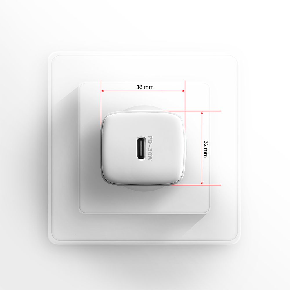 ACU-PD30W PD 3.0 & QC4+ 1× OUTPUT wall charger 30W