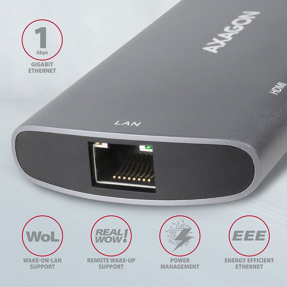 HMC-6M2 SuperSpeed USB-C COMBO 6in1 hub