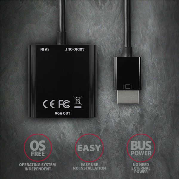 RVH-VGAN HDMI > VGA adapter