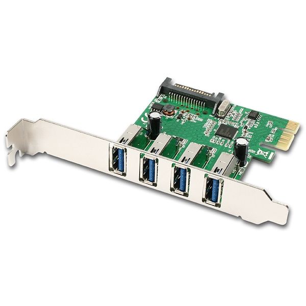 PCEU-43R PCIe řadič 4x USB 3.0