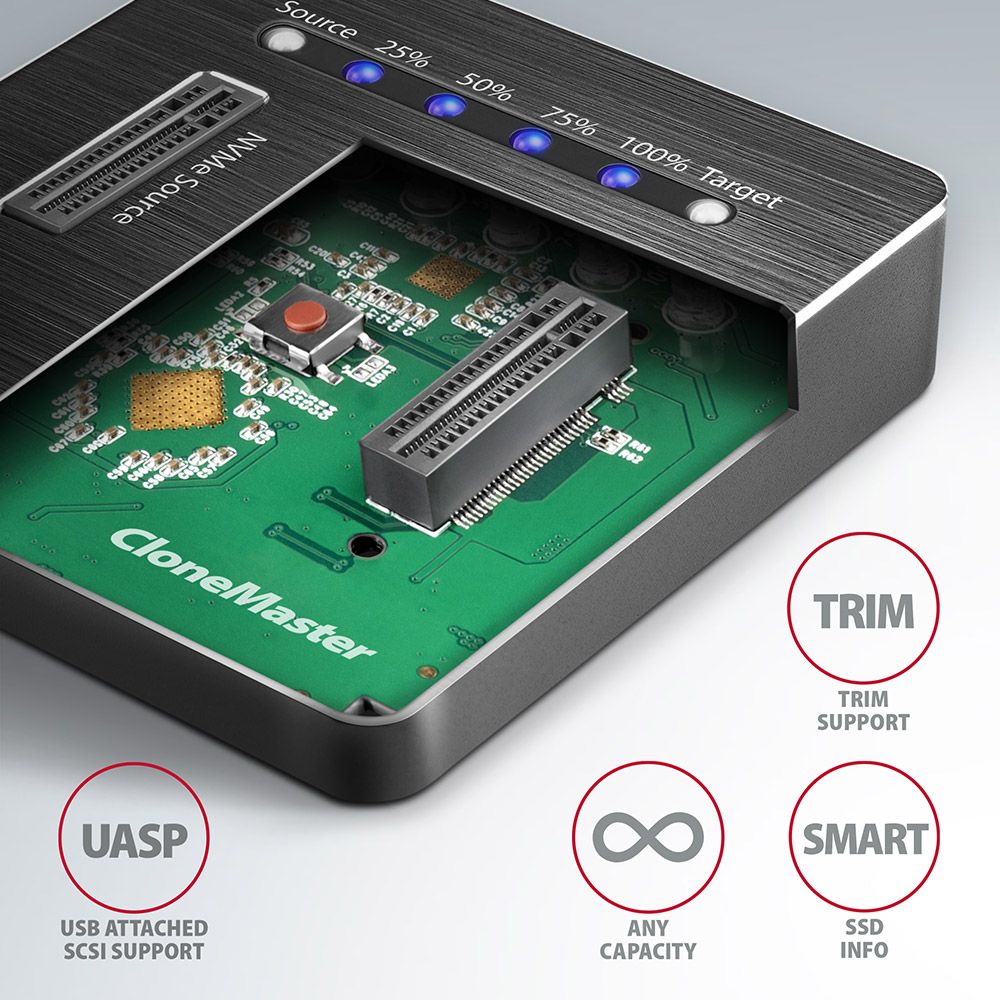 ADSA-M2C SuperSpeed USB-C 10Gbps dual M.2 NVMe dock