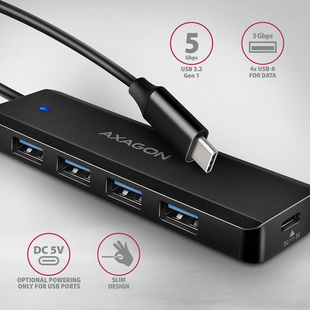 HUE-C1C USB-C 5Gbps TRAVEL hub