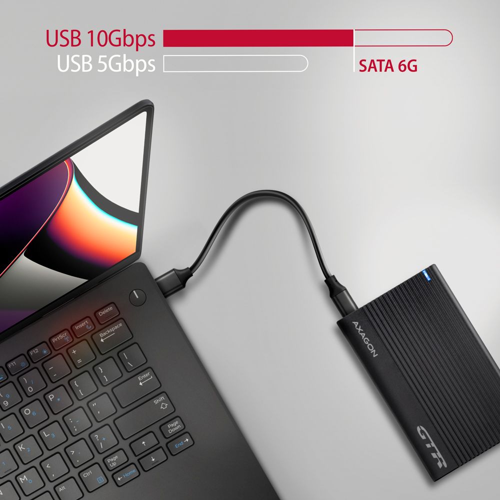 EE25-GTR USB-C 10Gbps RIBBED box