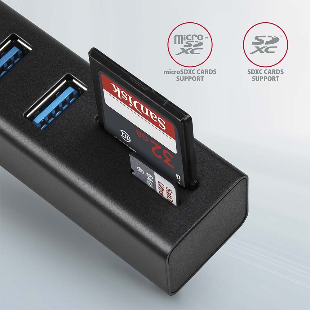 HMA-CR3A SuperSpeed USB-A hub + Kartenleser