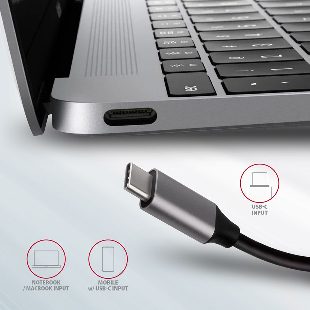 HMC-6M2 SuperSpeed USB-C COMBO 6in1 hub