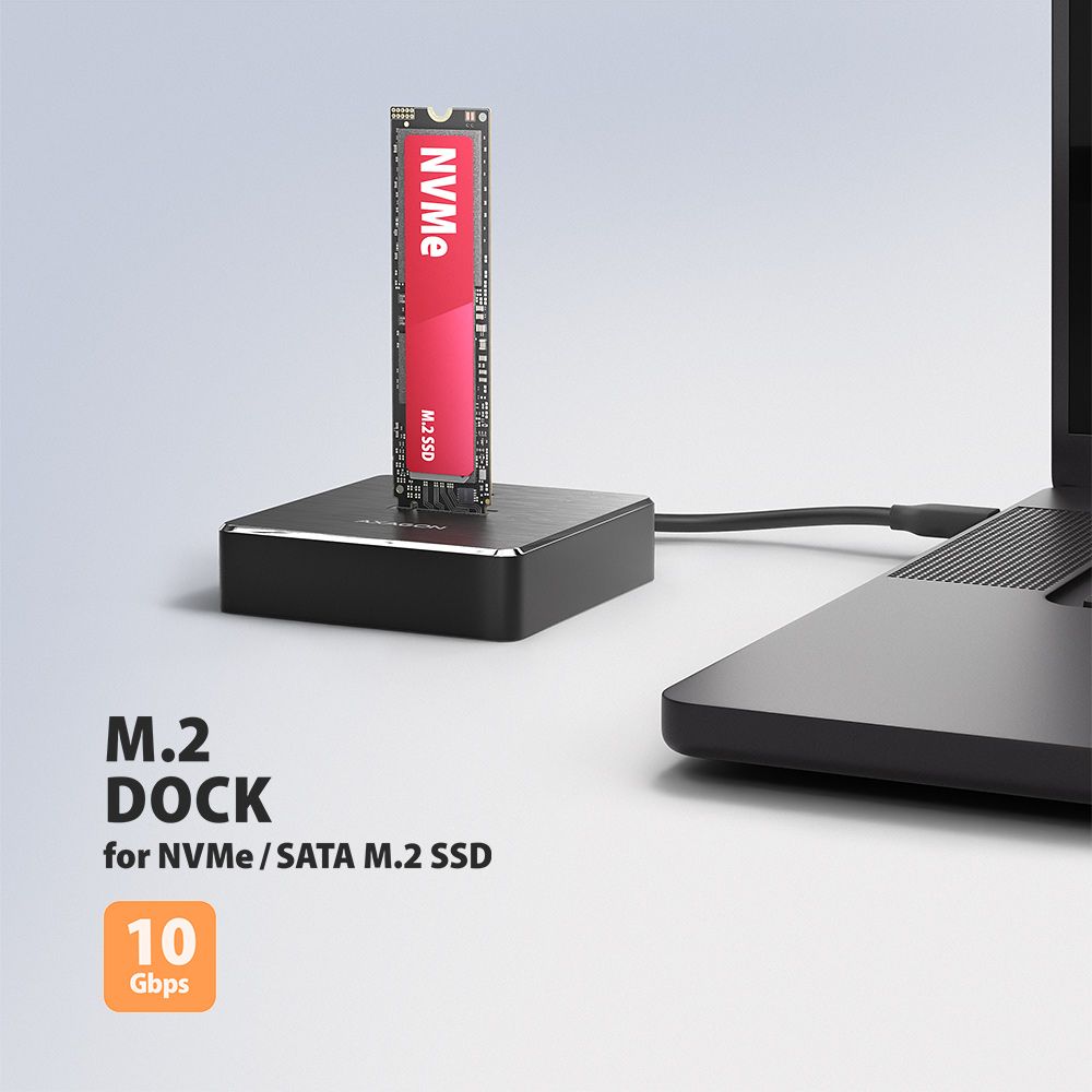 ADSA-M2C11 USB-C 10Gbps dokovací stanice pro M.2 NVMe / SATA SSD