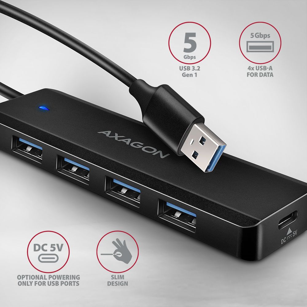 HUE-C1A USB-A 5Gbps TRAVEL hub