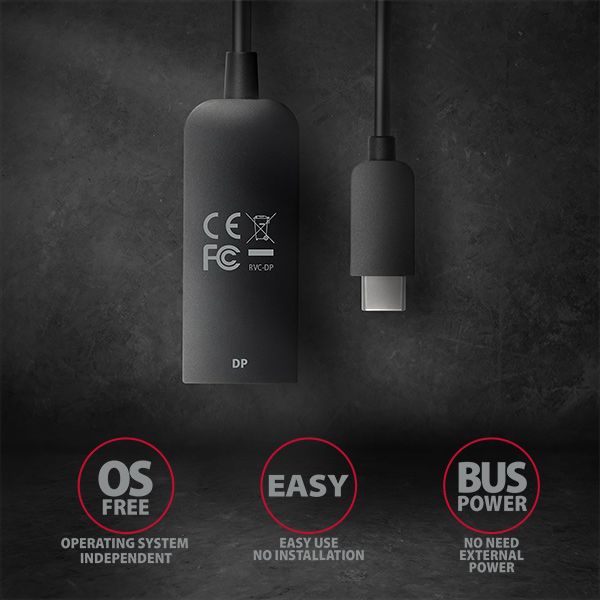 RVC-DP USB-C > DP adaptér